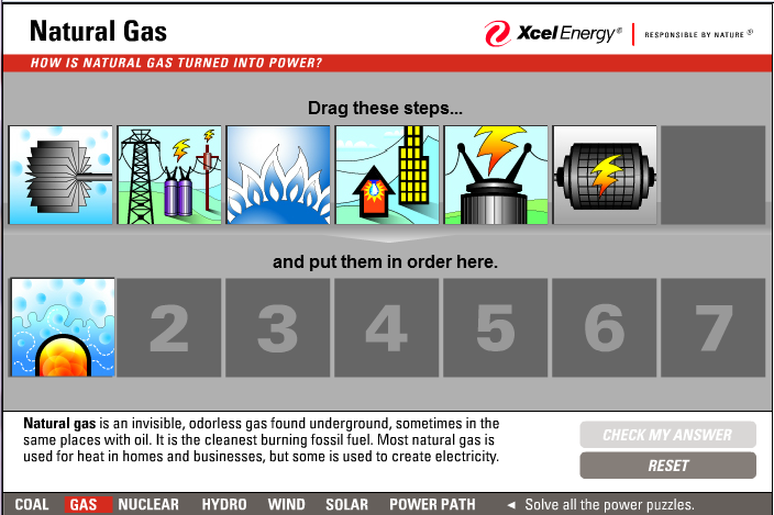 Xcel Energy Puzzles Interactive Energy Puzzles