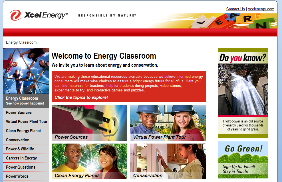 Xcel Energy WordPress Design Xcel Energy WordPress Design