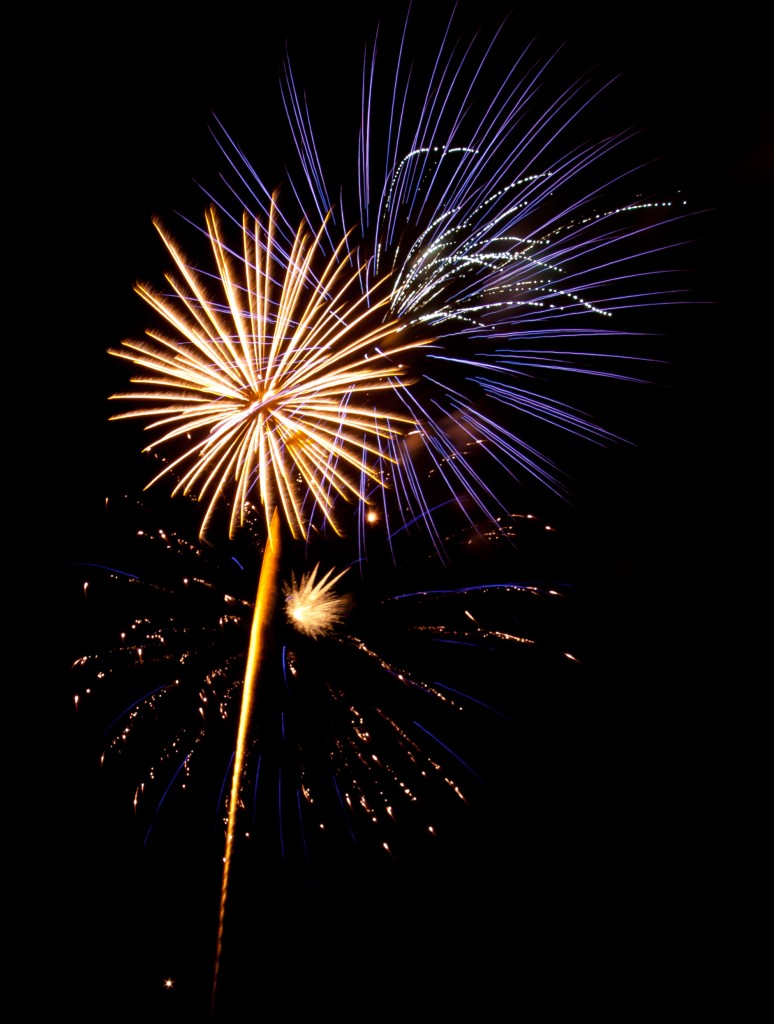 Fireworks in Boulder, CO for July 4th