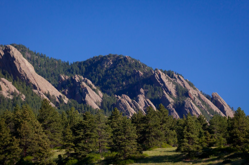 Boulder Flatirons - from Eldorado Springs, CO